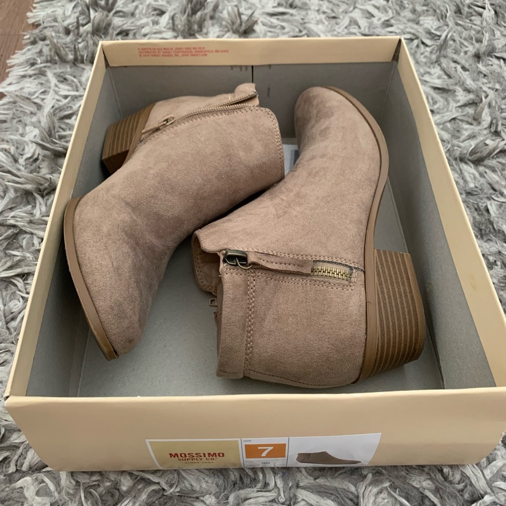 Taupe booties